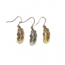 Simple feather earrings